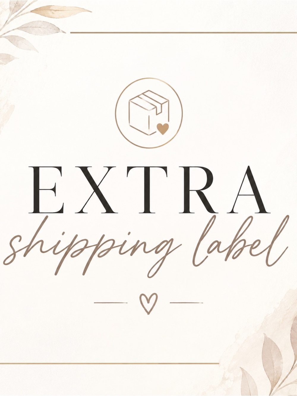 Extra Shipping Label - Picture 1 of 1